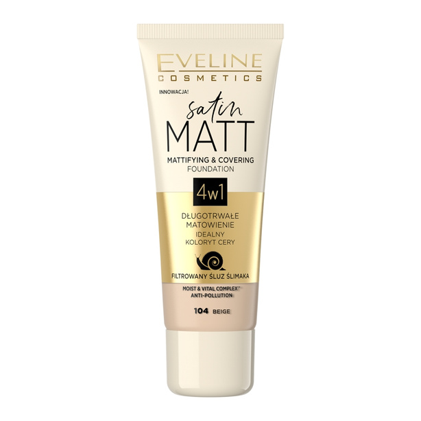 Satin Matt Foundation matujący podkład do twarzy 104 Beige 30ml