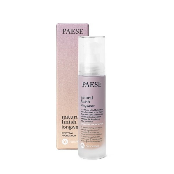  Paese Długotrwały podkład o naturalnym wykończeniu Nanorevit Natural Finish Longwear Everyday Foundation 35ml 2,5 Sand Beige