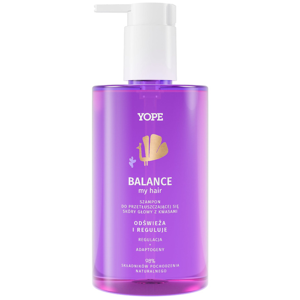 Balance My Hair szampon do przetłuszczającej się skóry głowy z kwasami 300ml