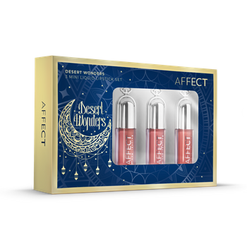 Affect Desert Wonders Zestaw pomadek 3 Mini Liquids Lipsticks 3x1,8 ml