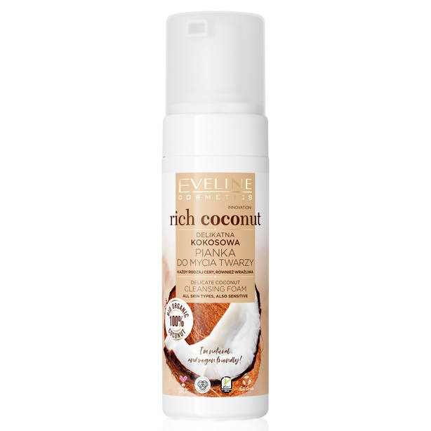 Rich Coconut delikatna kokosowa pianka do mycia twarzy 150ml