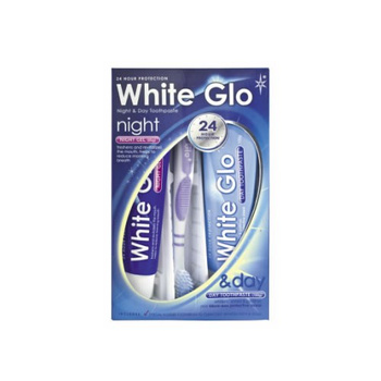 Night &amp; Day Whitening Toothpaste zestaw pasta do zębów 65ml + żel na noc 65ml + szczoteczka do zębów