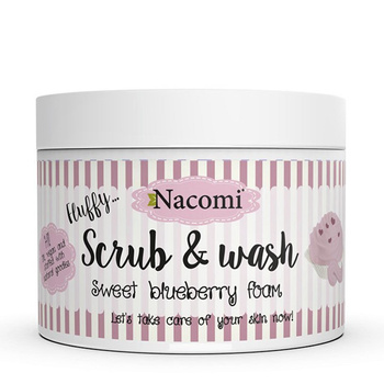 Nacomi Scrub & Wash piankowy peeling do ciała Sweet Blueberry 180ml